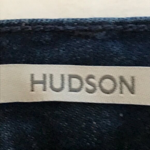 Hudson Barbara Jeans Women 34 Blue Ombre Foil Flared Wide Leg High Rise 16624 - Picture 3 of 14